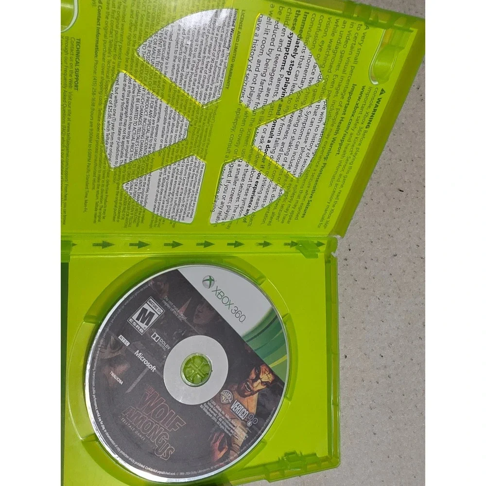 The Wolf Among Us Telltale Games Series Xbox 360 Video Game Fables Noir Thriller